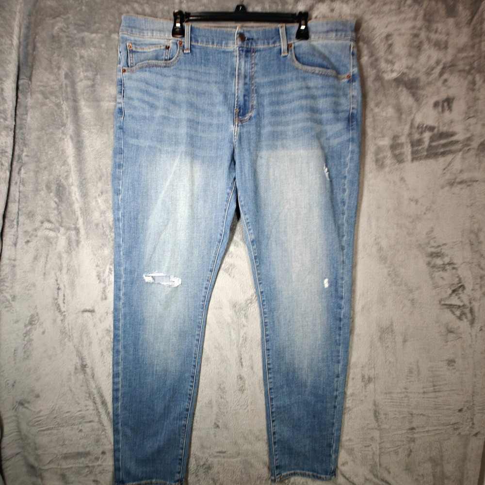 $89 MSRP NWT Lucky Brand 411 Athletic Taper Men 38x32 Blue Denim Jean 7MD10522